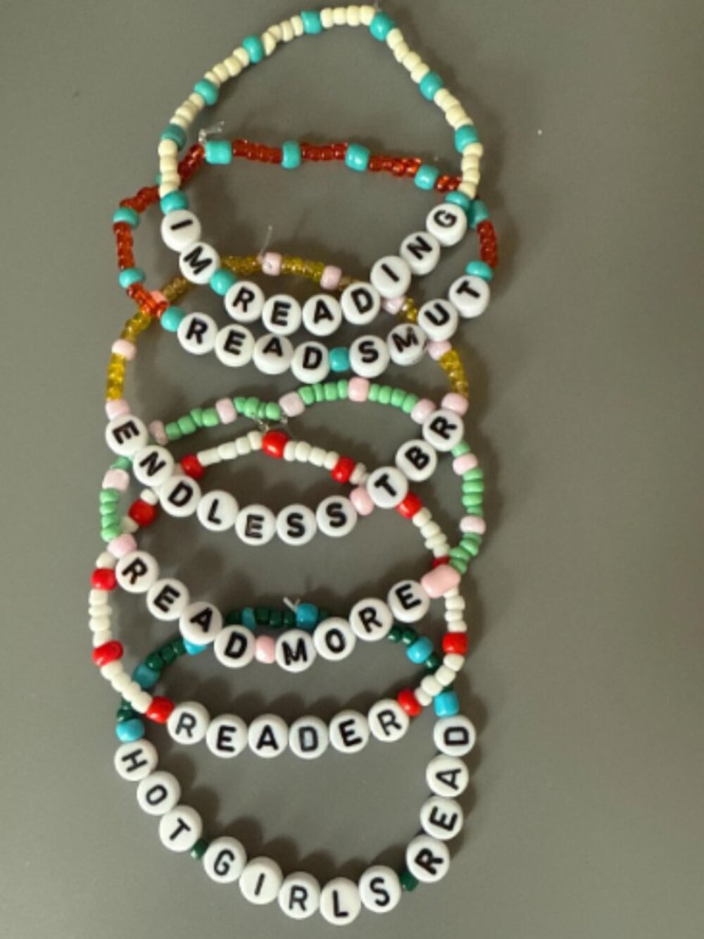 Bookish Beaded Friendship Bracelets - Three Pack